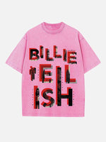 Billie Eilish Print Round Neck T-shirt