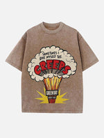 Green Day Print Round Neck T-shirt
