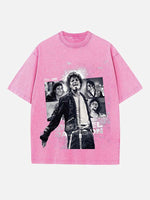 Michael Jackson Print Round Neck T-shirt