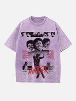 Michael Jackson Print Round Neck T-shirt