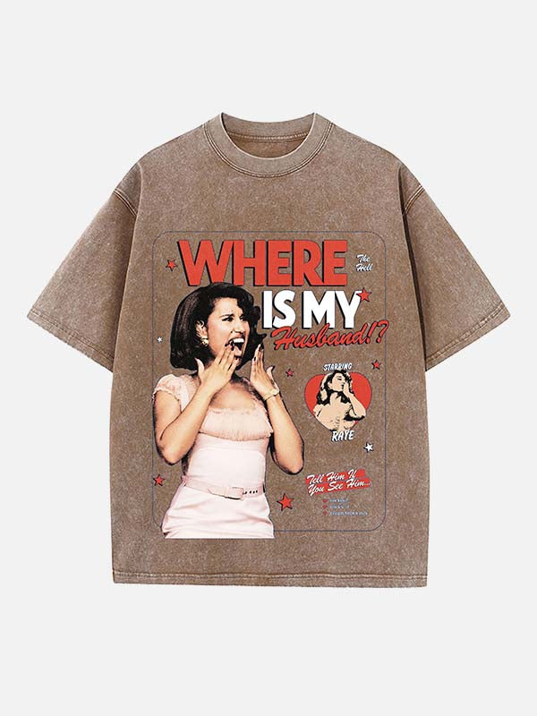 Raye Print Round Neck T-shirt