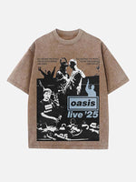 Oasis Print Round Neck T-shirt