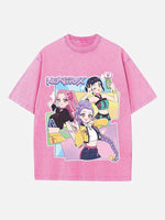 HUNTR/X Print Round Neck T-shirt