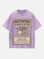 Creedence Clearwater Revival Print Round Neck T-shirt