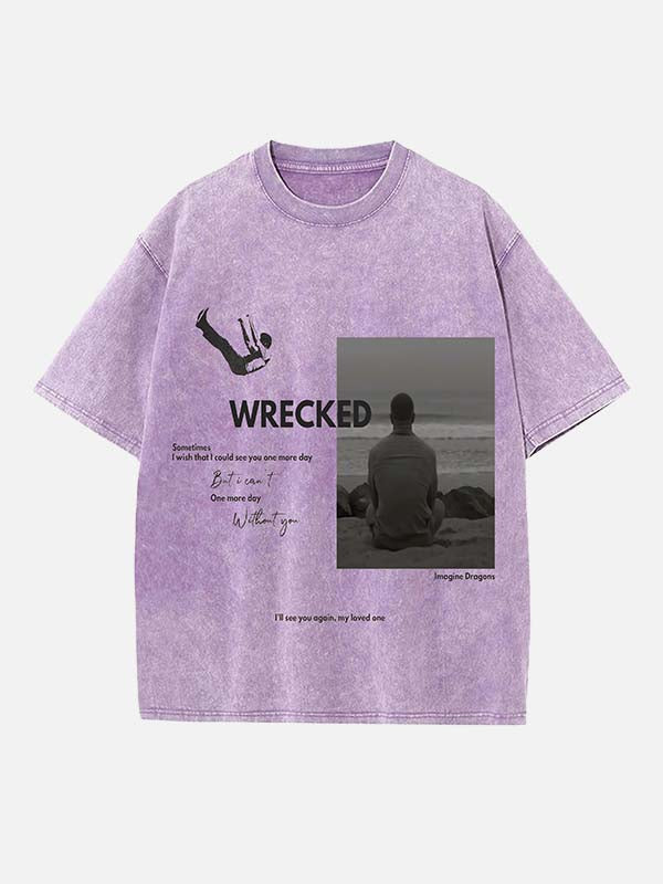 Imagine Dragons Print Round Neck T-shirt