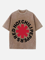 Red Hot Chili Peppers Print Round Neck T-shirt
