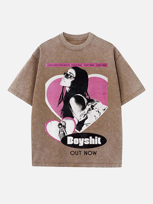 Madison Beer Print Round Neck T-shirt