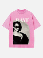 Raye Print Round Neck T-shirt