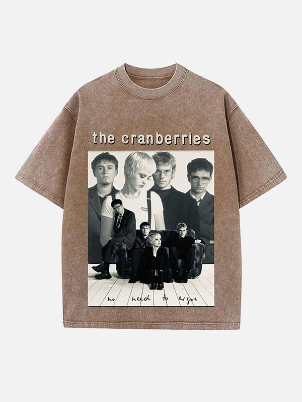The Cranberries Print Round Neck T-shirt