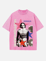 Rosalía Print Round Neck T-shirt