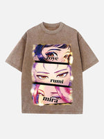 HUNTR/X Print Round Neck T-shirt