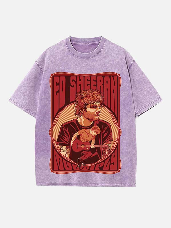 Ed Sheeran Print Round Neck T-shirt