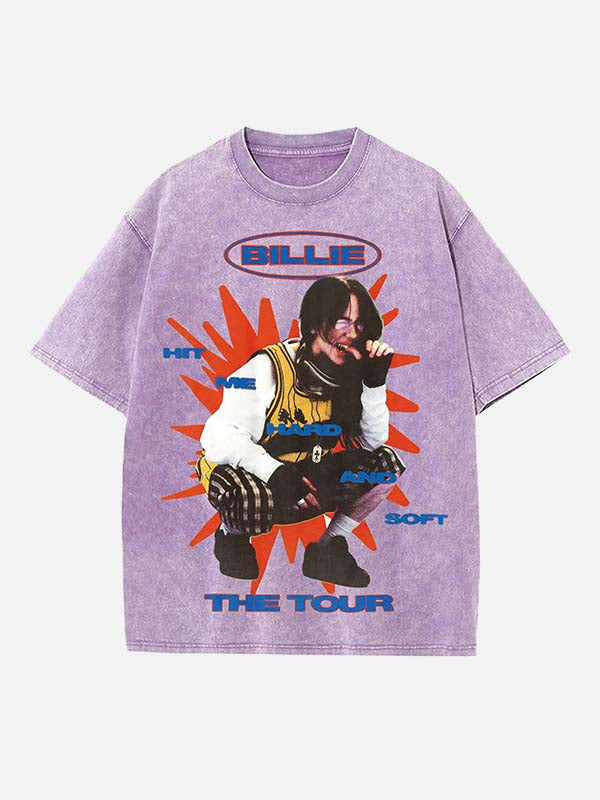 Billie Eilish Print Round Neck T-shirt