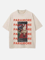 Paramore Print Round Neck T-shirt