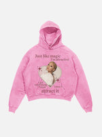 Ariana Grande Print Slant Pockets Hoodie