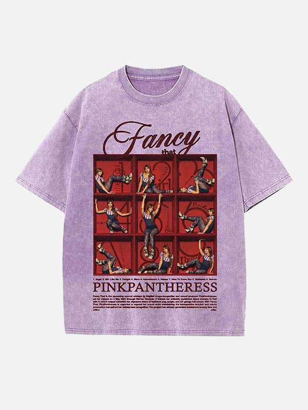 PinkPantheress Print Round Neck T-shirt