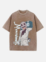 Marshmello Print Round Neck T-shirt