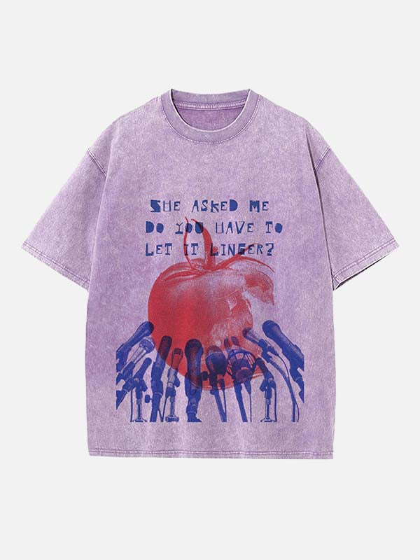 The Cranberries Print Round Neck T-shirt