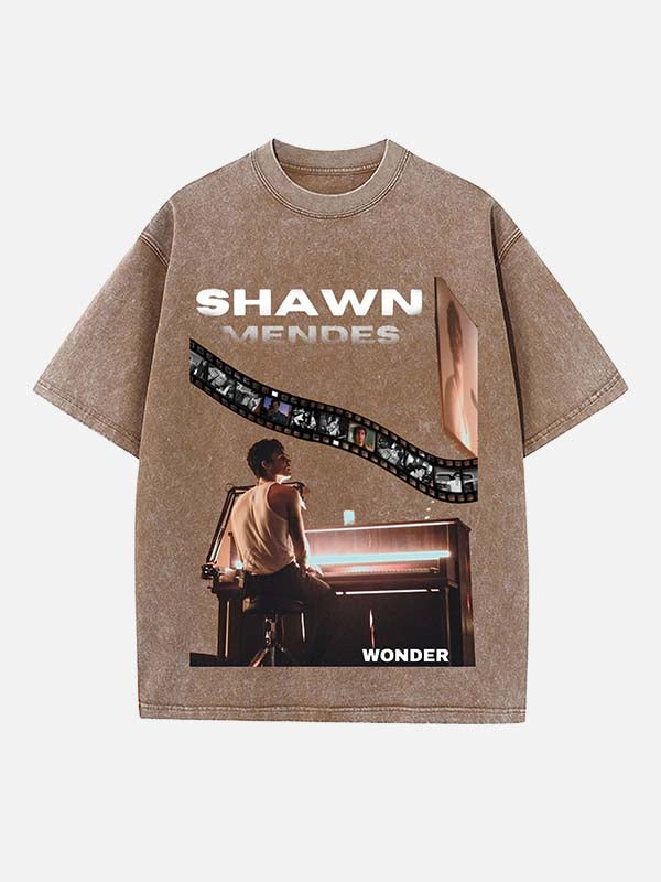 Shawn Mendes Print Round Neck T-shirt