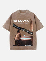 Shawn Mendes Print Round Neck T-shirt