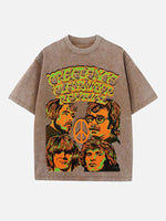 Creedence Clearwater Revival Print Round Neck T-shirt