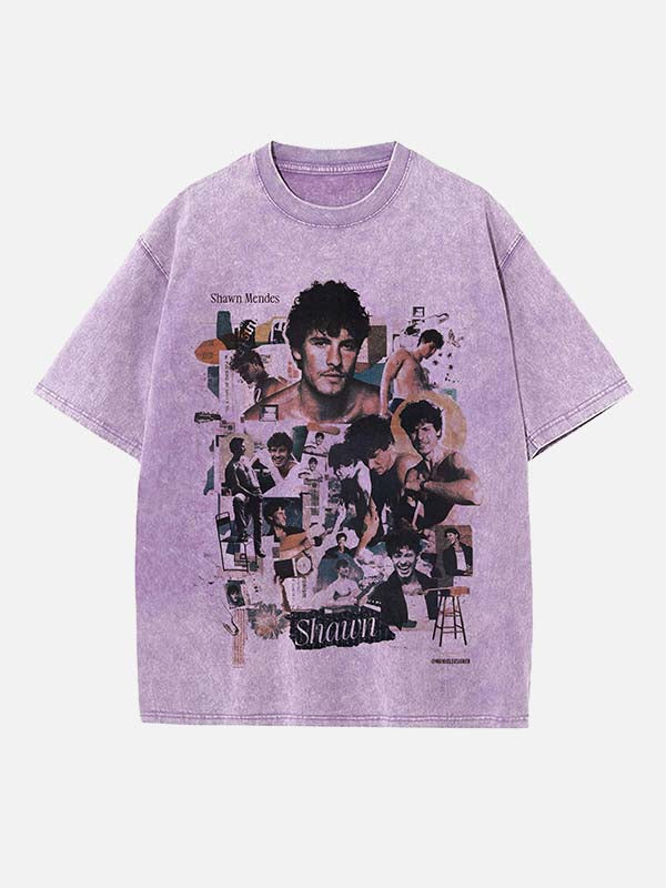 Shawn Mendes Print Round Neck T-shirt