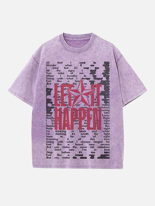 Tame Impala Print Round Neck T-shirt