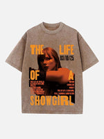 Taylor Swift Print Round Neck T-shirt