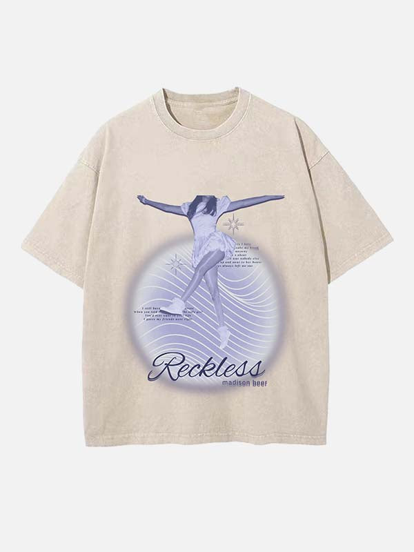Madison Beer Print Round Neck T-shirt
