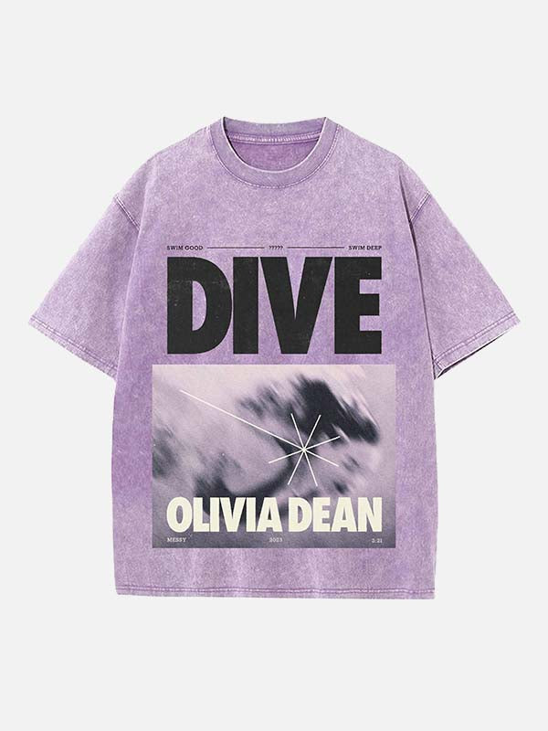 Olivia Dean Print Round Neck T-shirt