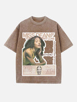 Olivia Dean Print Round Neck T-shirt