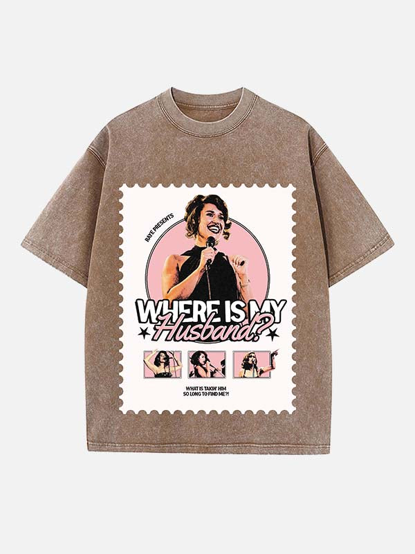 Raye Print Round Neck T-shirt