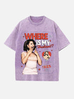 Raye Print Round Neck T-shirt