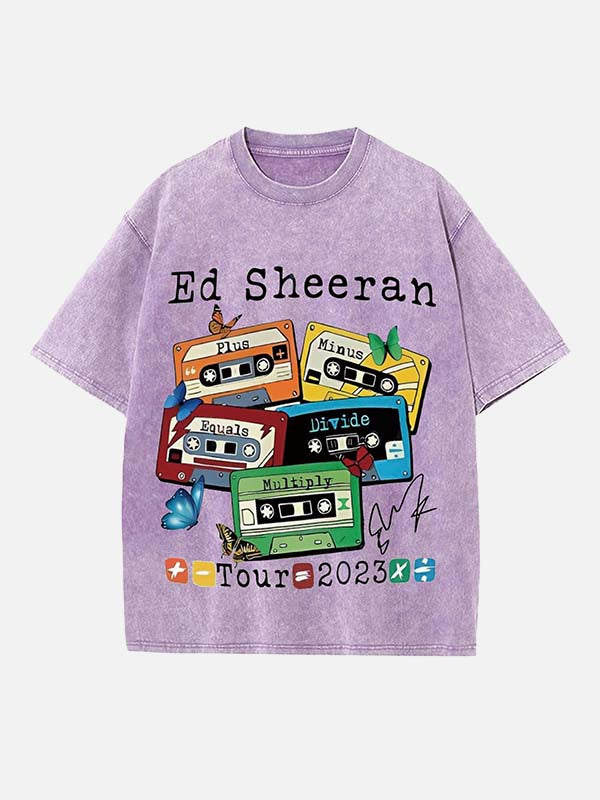 Ed Sheeran Print Round Neck T-shirt