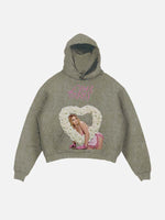 Lana Del Rey Print Slant Pockets Hoodie