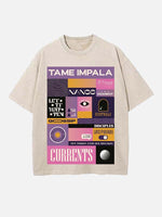 Tame Impala Print Round Neck T-shirt
