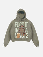 Tate McRae Print Slant Pockets Hoodie