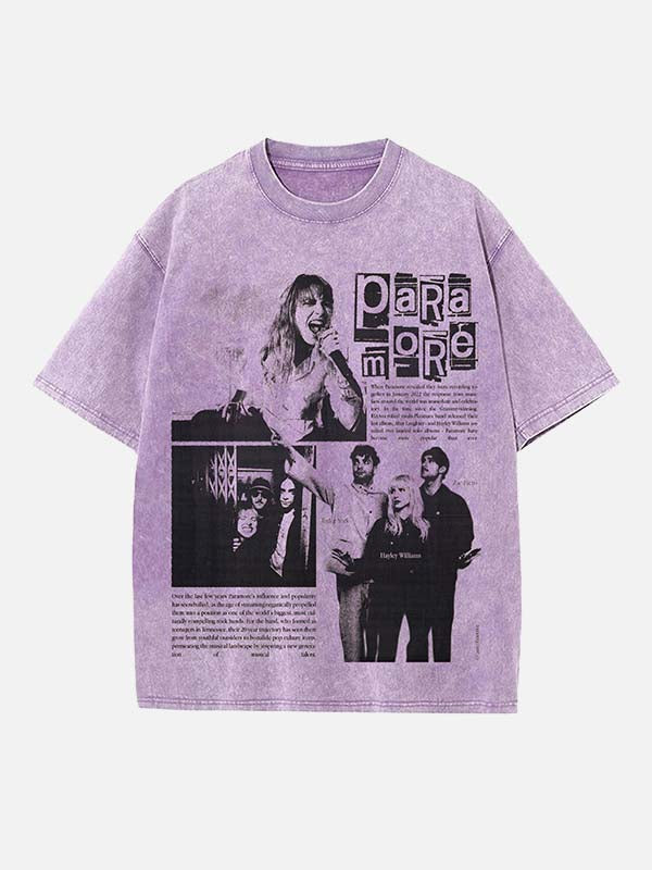 Paramore Print Round Neck T-shirt