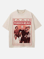 Radiohead Print Round Neck T-shirt