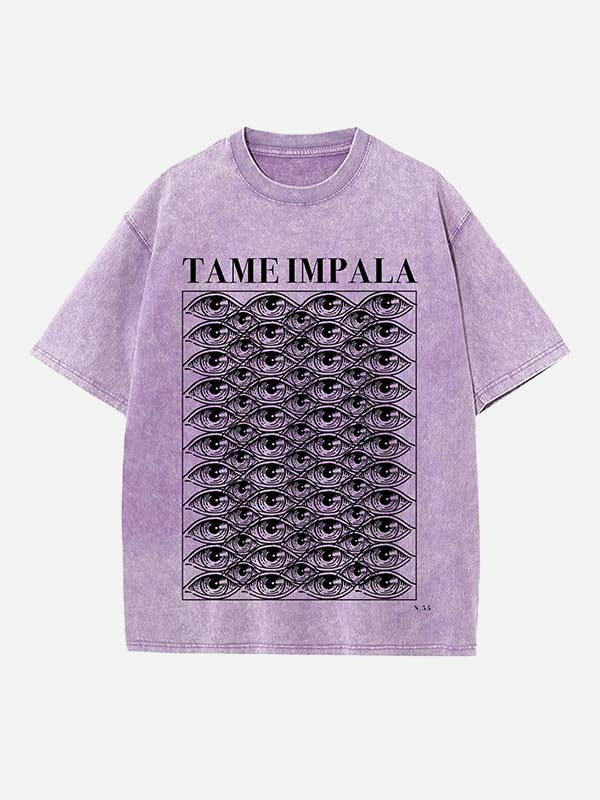 Tame Impala Print Round Neck T-shirt