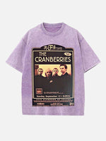 The Cranberries Print Round Neck T-shirt