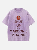Maroon 5 Print Round Neck T-shirt