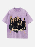 Metallica Print Round Neck T-shirt