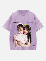 Lola Young Print Round Neck T-shirt