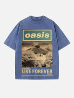 Oasis Print Round Neck T-shirt