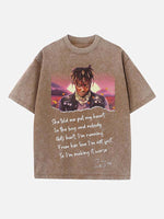 Juice WRLD Print Round Neck T-shirt