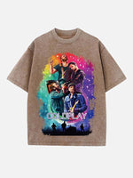 Coldplay Print Round Neck T-shirt