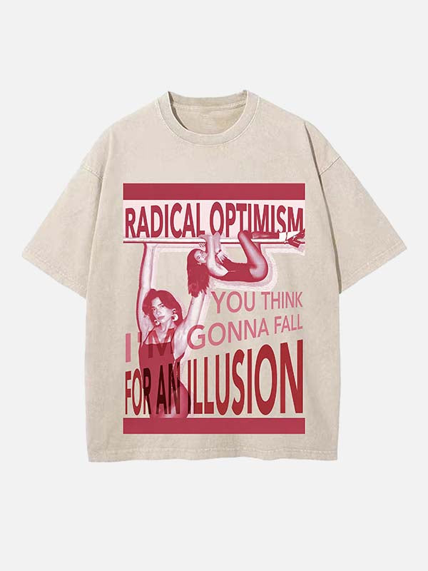 Dua Lipa Print Round Neck T-shirt