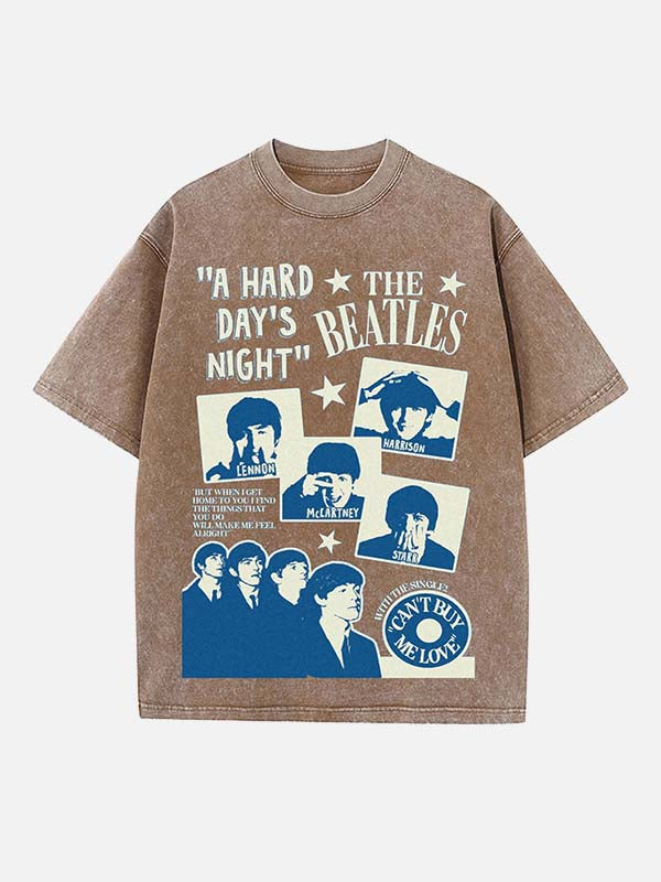 The Beatles Print Round Neck T-shirt