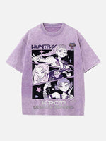 HUNTR/X Print Round Neck T-shirt